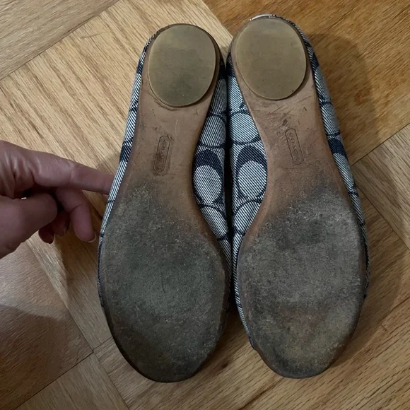 Coach Blue Turnlock Cotte Flats - Picture 3 of 9